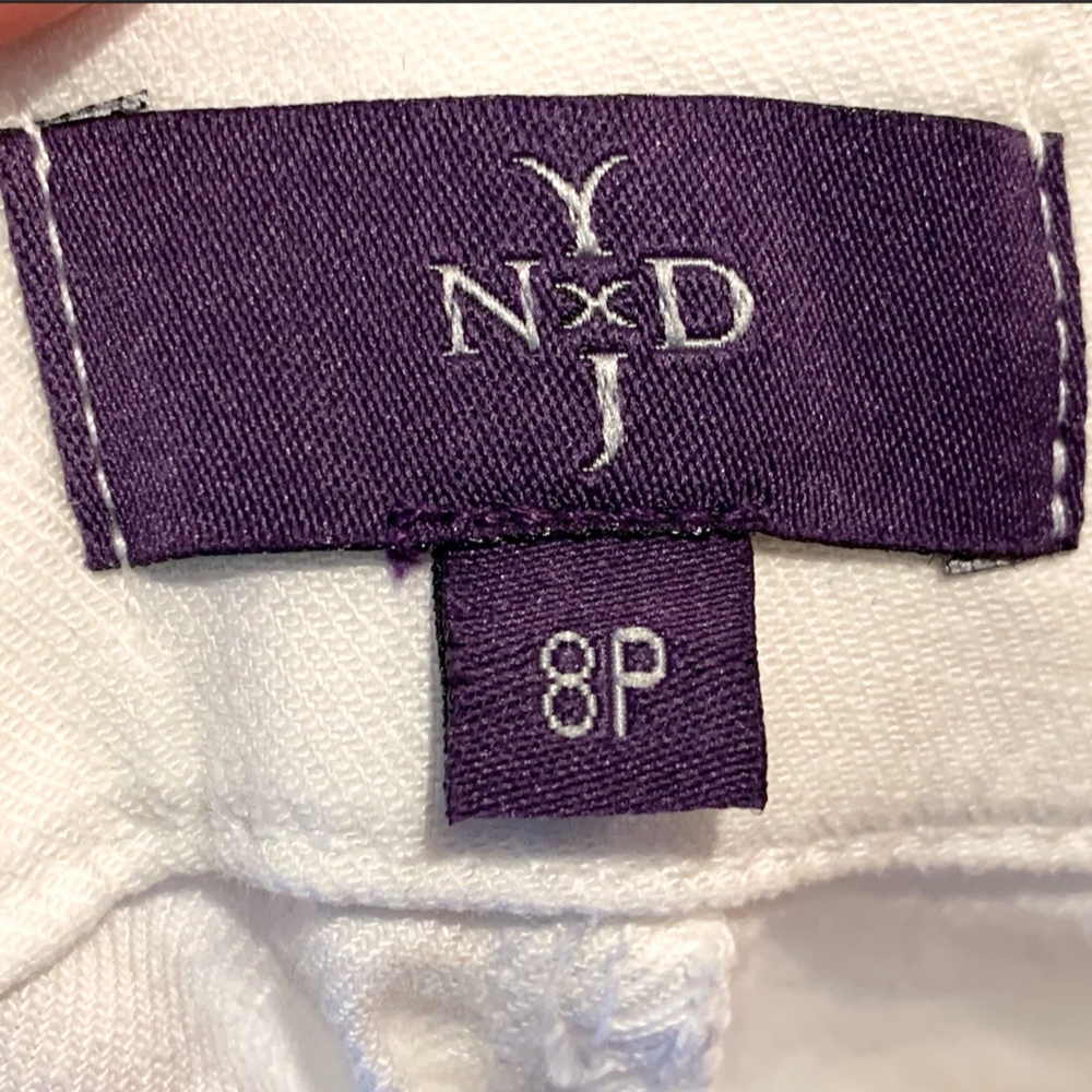 NWT! NYDJ Claire Petite Linen Trouser in White - Picture 3 of 4